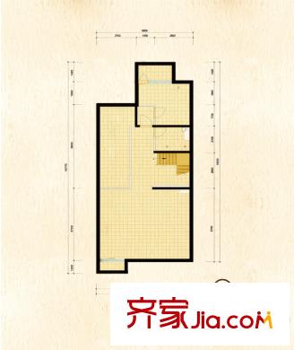 领秀新硅谷别墅户型图联排南入口户型地下一层户型图 2室1卫