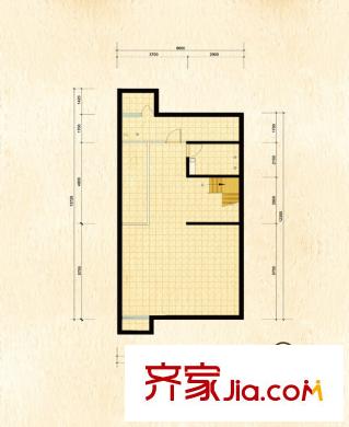 领秀新硅谷别墅户型图联排北入口户型地下一层户型图 2室1卫
