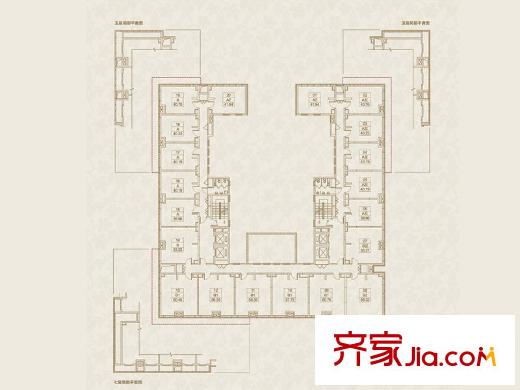 东亚首航国际7号楼2单元平面户型(售罄)