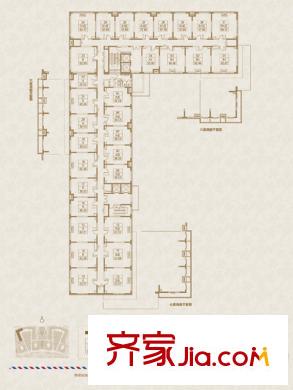 东亚首航国际3-3号楼平面户型(售罄) 1室1厅1卫1厨