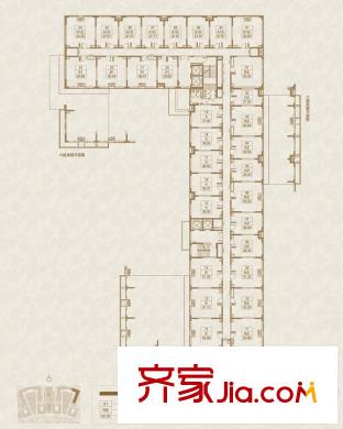 东亚首航国际1-1号楼2单元平面户型(售罄)