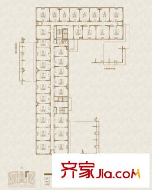 东亚首航国际1-3号楼2单元平面户型(售罄)