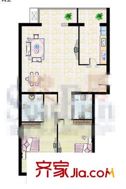 草桥欣园四区 1室 户型图