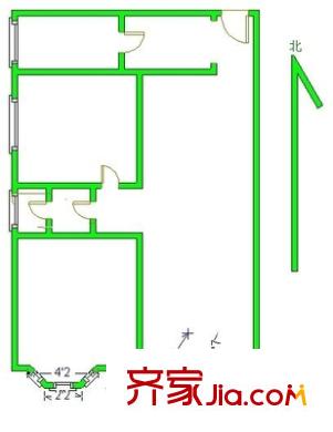 天秀花园安和园 2室 户型图