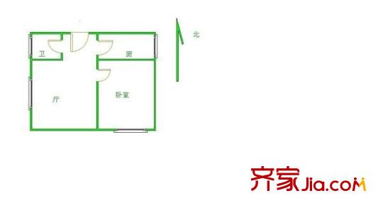 明日嘉园户型图户型图 1室1厅1卫1厨