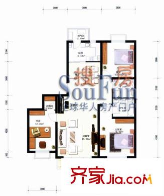 宣颐家园 3室 户型图