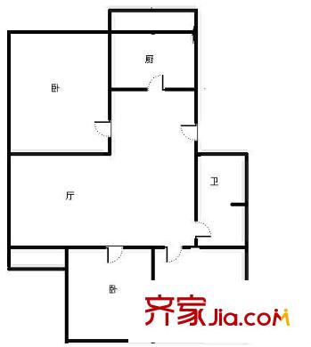 云趣园一区户型图户型图 3室1厅1卫1厨