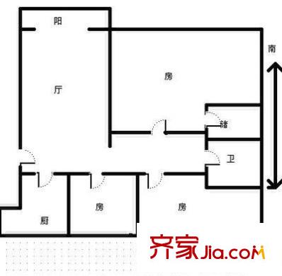 兴盛国际 3室 户型图