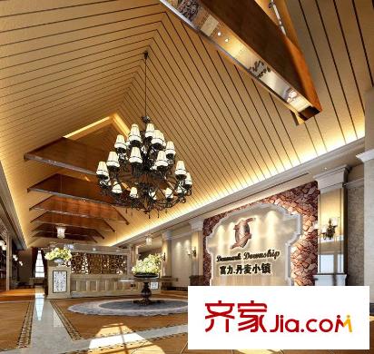 富力丹麦小镇配套图周边配套―小区会所大堂