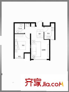 九龙家园 1室 户型图