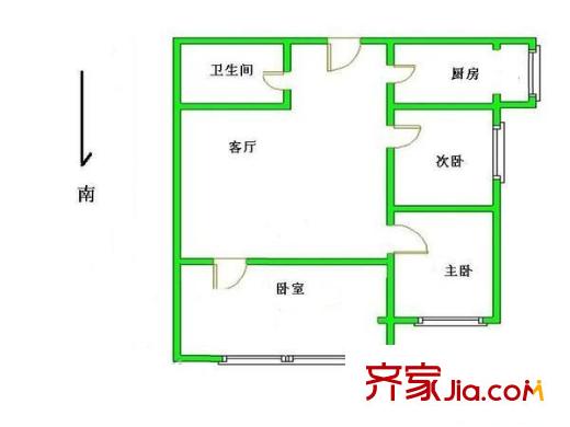 宏福园 3室 户型图