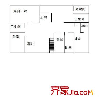 圆明园花园别墅 4室 户型图