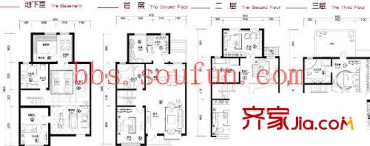 美林香槟小镇户型图F户型 6室2厅4卫1厨