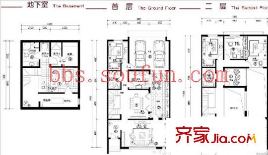 美林香槟小镇户型图E户型 4室2厅4卫1厨