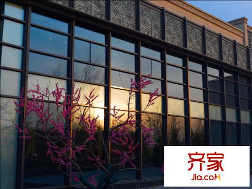 旭辉御锦售楼处园林实景2013.03
