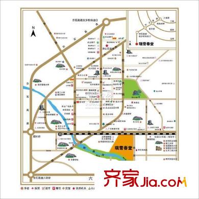 瑞雪春堂交通图