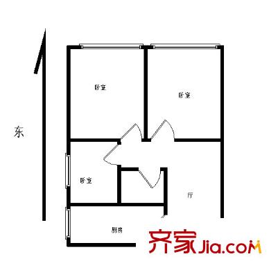 交大东路19号院66平东北向