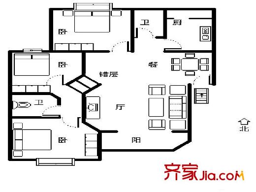 一世情园户型图 户型图