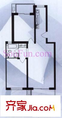 达富雅园户型图户型图 2室1厅1卫1厨