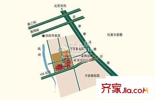阳光波尔多交通图区位