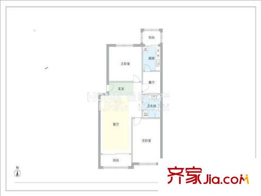 天通苑北二區(qū) 2室 戶型圖