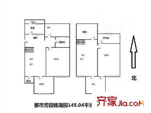 都市芳園 3室 戶型圖