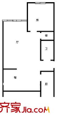 都市芳園 2室 戶型圖