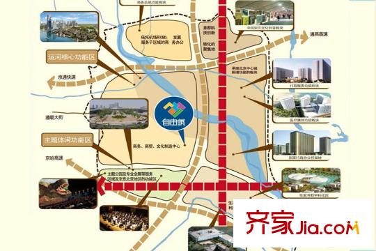 自由筑区位图
