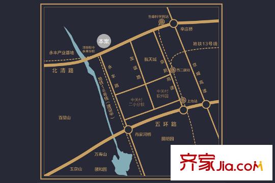 冠城大通百旺府(永丰嘉园 )区位
