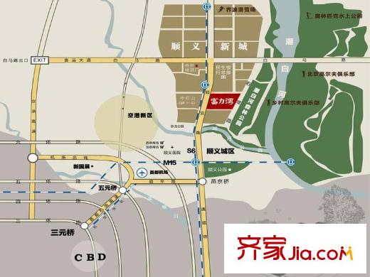 富力湾交通图区位图