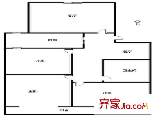 燕城苑小區(qū) 3室 戶型圖