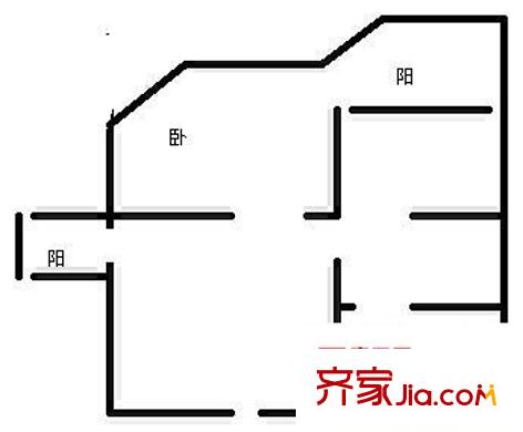 燕城苑小區(qū) 1室 戶型圖