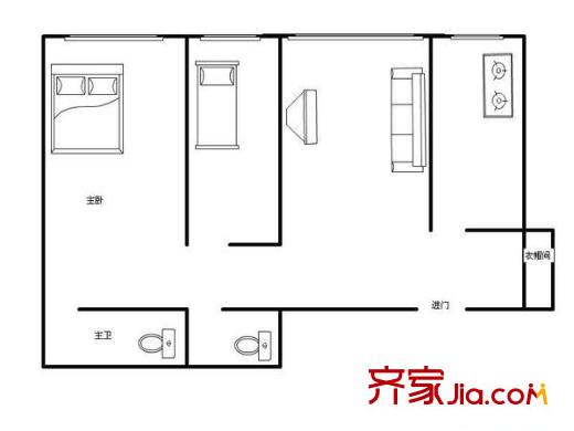 芳馨园 4室 户型图