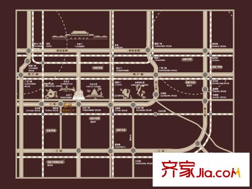 中海紫御公馆交通图位置图