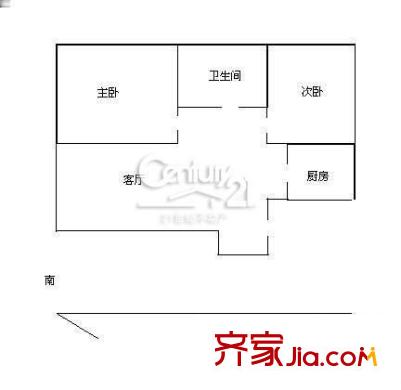 星岛假日 2室 户型图