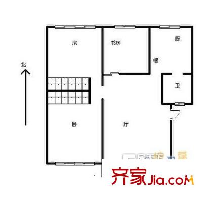 江南和園戶型圖三室一廳 3室1廳1衛(wèi)1廚