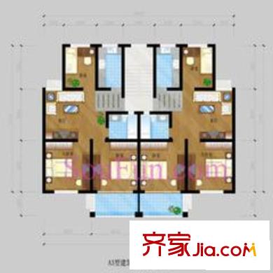 四季陽光戶型圖A3戶型 3室1廳1衛(wèi)1廚