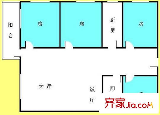 城市金領(lǐng)戶型圖四室一廳 