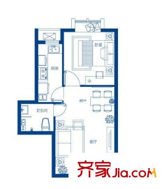 北侖江南人家戶型圖江南人家 1室1廳1衛(wèi)1廚 戶型圖 1室1廳1衛(wèi)1廚