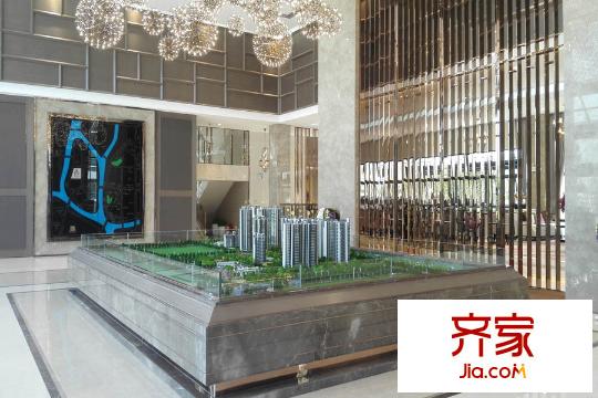 悦江上品苑售楼部沙盘图