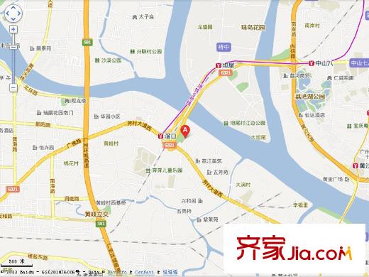 新世界・凯粤湾区位示意图