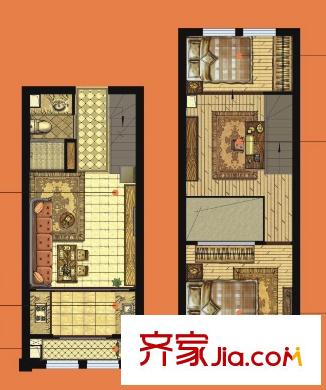 水茂華園小區(qū)戶型圖水茂華園 2室2廳2衛(wèi)1廚 戶型圖 2室2廳2衛(wèi)1廚
