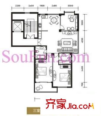 長樂新村 2室 戶型圖