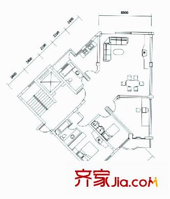 麗都名邸戶型圖2室2廳2衛(wèi)1廚