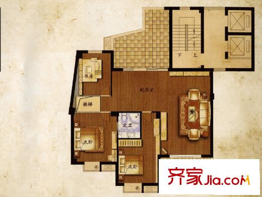 黃山豪庭戶型圖（已售完） 4室1廳1衛(wèi)1廚