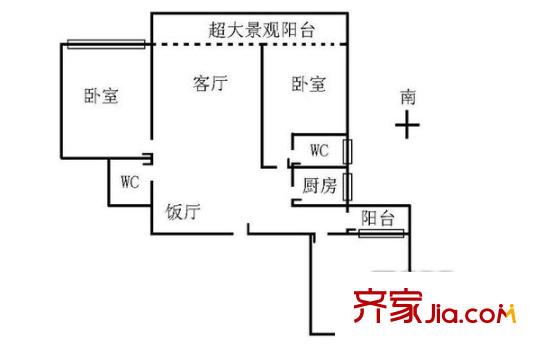 国利大厦 0室 户型图