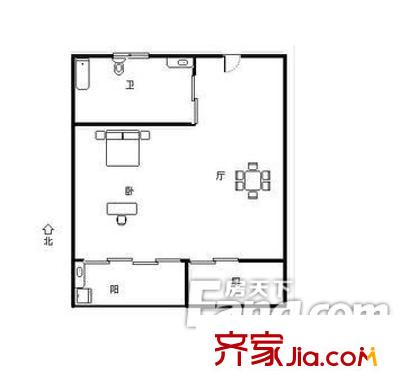 榮安世家一室一廳