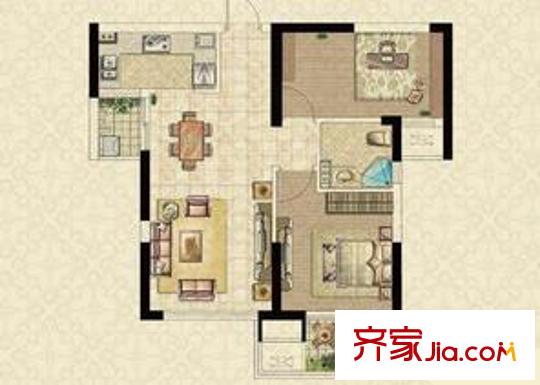 世貿(mào)首府2室2廳1衛(wèi)