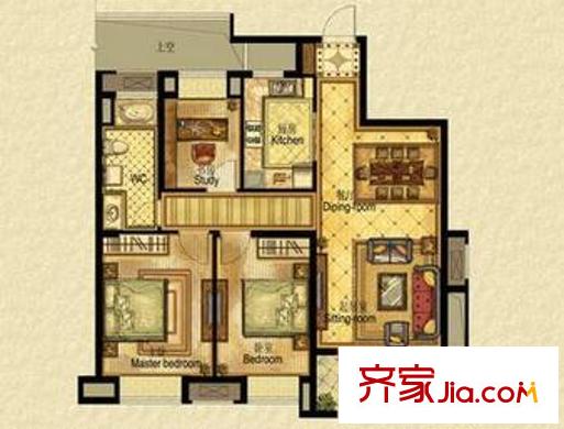 世貿(mào)首府3室2廳2衛(wèi)4
