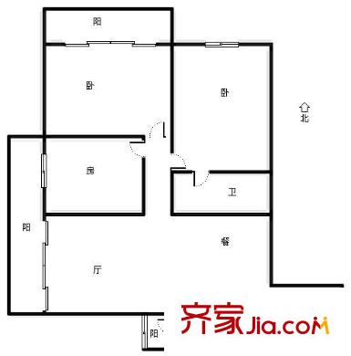 丽景台 3室 户型图